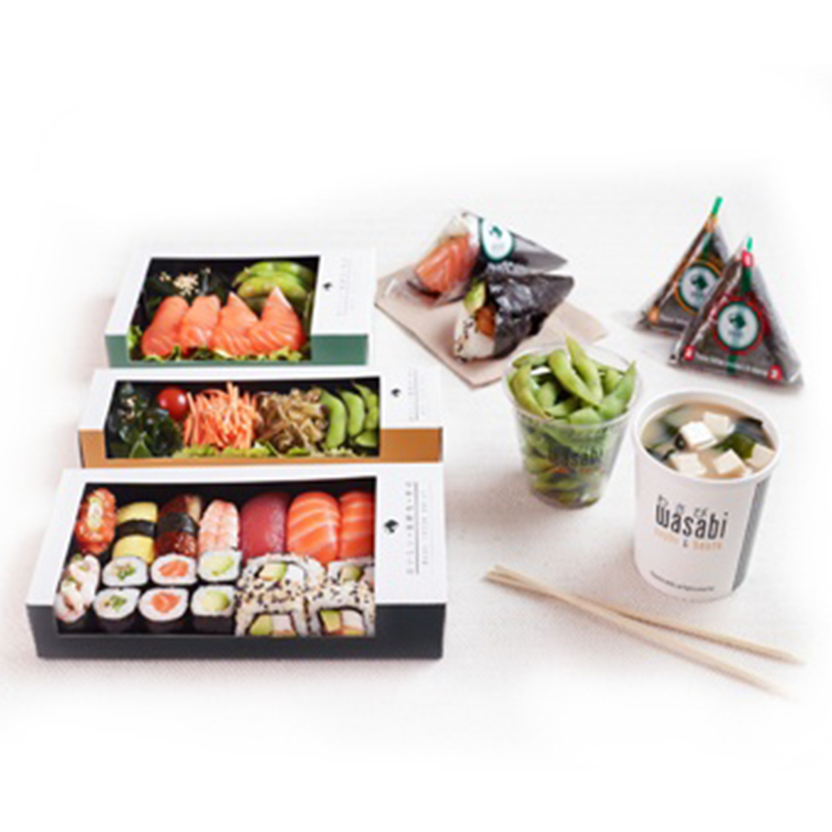 Wasabi Sushi & Bento New York USA sushi sets